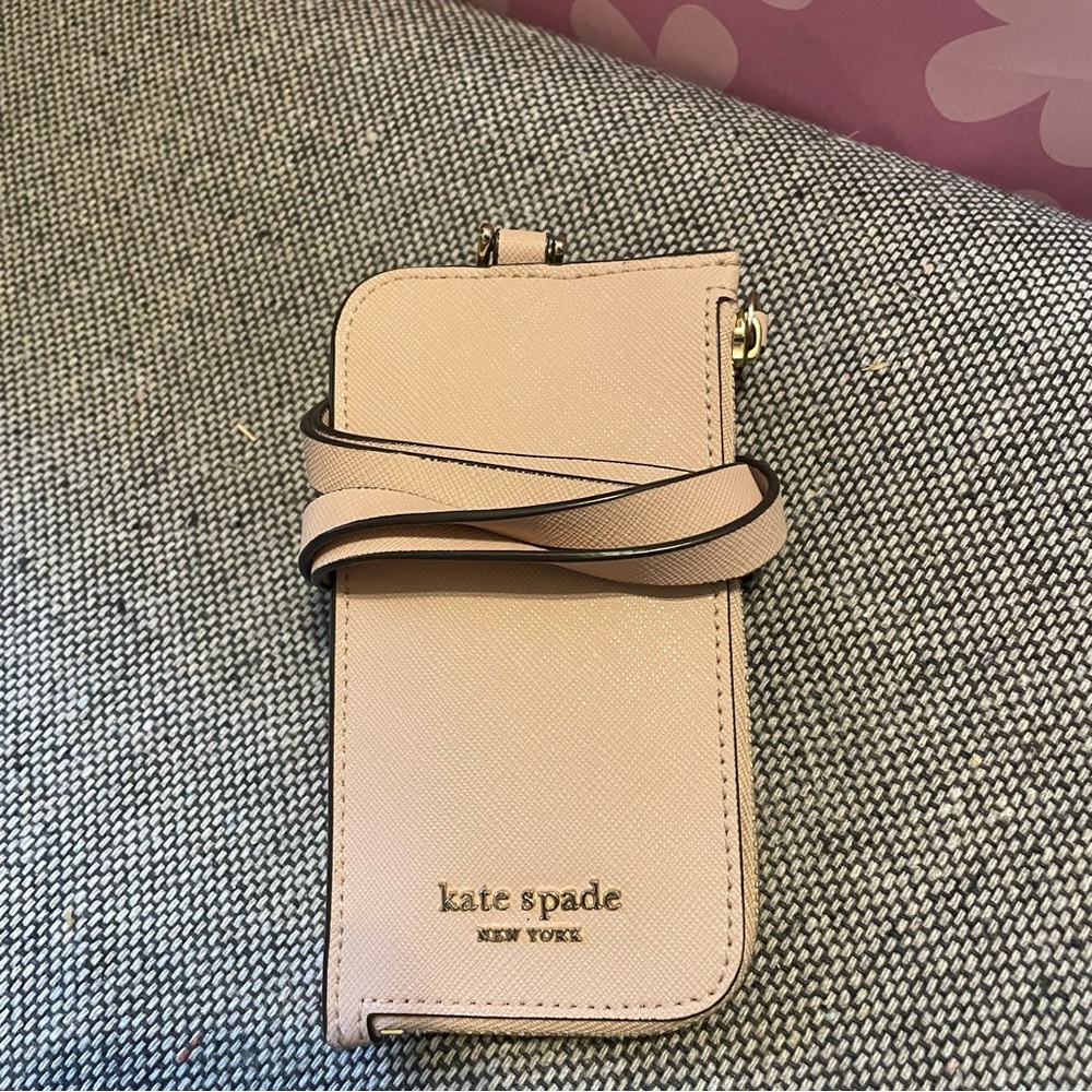 Pale Pink Kate Spade Lanyard/Wallet
